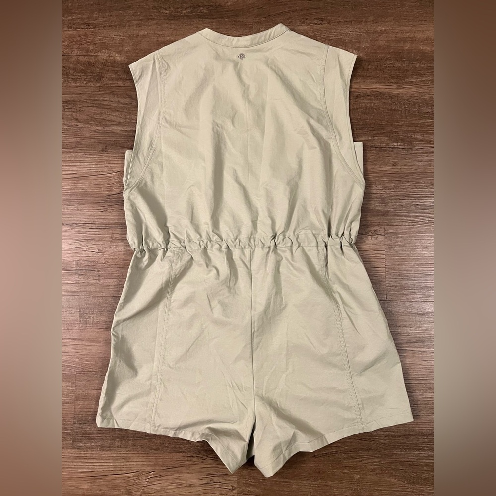 Calia By Carrie Underwood Soft Utility Romper Green Shorts‎ Sz-Large I31 - Picture 4 of 12
